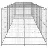 Outdoor Dog Kennel Galvanised Steel 24,2 m 3082290