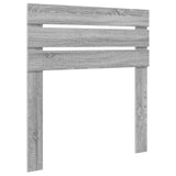 Bed Frame Grey Sonoma 75 x 190 cm Solid Pine Wood 3411476