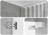 Wall-mounted Bathroom Cabinet Concrete Grey 33 x 34.5 x 100 cm 890525