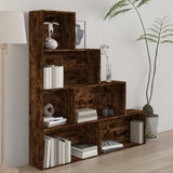Book Cabinet Smoked Oak 155x24x160 cm 815360