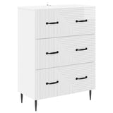 Drawer Cabinet High Gloss White 66 x 34.5 x 89.5 cm 894839