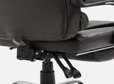 PU Leather Executive Office Chair, High Back Swivel Chair with Retractable Footrest, Adjustable T3398P328186