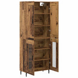Highboard 2 pcs Old Wood Engineered Wood 3403186