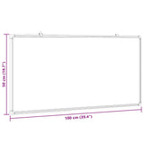 Magnetic Whiteboard 100x50x1,7 cm Aluminium 4005347