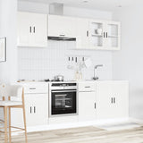 8 Piece Kitchen Cabinet Set Kalmar High Gloss White Engineered Wood 3314823