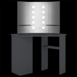 Dresser Grey MDF and Melamine Compact for corners Mirror 326532