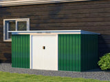 9ft x 4ft Metal Garden Shed, Outdoor Tool House with Foundation Kit, Ventilations and Double Doors, T3398P317791