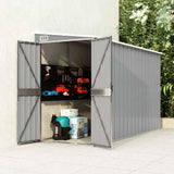 Garden Shed Grey Galvanised Steel Large Garden Shed Rectangular 316226