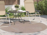 Area Rugs Round PALMERAS Beige 120 CM Polyester 42022593