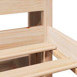 Bookcase Bed without Mattress 100x200cm Solid Wood Pine 3322259