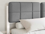 Bed Frame with Upholstered Headboard Light Grey 120 x 190 cm 3405546