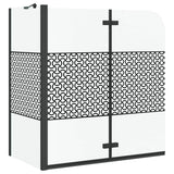 Bath Enclosure Geometric Manual Black 120 x 67 x 129 cm 42018551