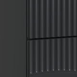 Bedside Cabinet Black 62 x 34.5 x 44.5 cm Engineered Wood 895236