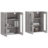 Wall Mounted Cabinets 2 pcs Grey Sonoma Engineered Wood 3197959