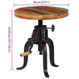 Side Table 45x cm Solid Reclaimed Wood and Cast Iron 247588