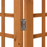 3-Panel Room Divider/Trellis Solid Fir Wood 121x180.5 cm 316478