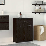 Bathroom Cabinet Black Oak 60 x 33 x 80 cm Engineered Wood 862551