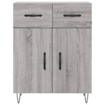 Highboard Grey Sonoma 69.5x34x180 cm Engineered Wood 3198183