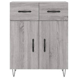 Highboard Grey Sonoma 69.5x34x180 cm Engineered Wood 3199911
