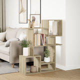 Room Divider Bookcase Sonoma Oak 92x29x112 cm Engineered Wood 858122