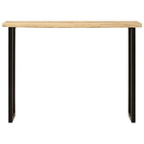 Console Table with Live Edge 105x33x76 cm Solid Wood Mango 372765