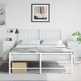 Bedside Cabinets 2 pcs White 34.5x39x62 cm Steel 841786