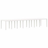 Garden Table White 400 x 100 x 73 cm Poly Rattan 3378530