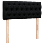 ZNTS Box Spring Bed with Mattress Black 120x200 cm Fabric 3285864
