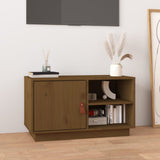 TV Cabinet Honey Brown 70x34x40 cm Solid Wood Pine 818238