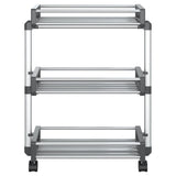 Storage Trolley 59x20x75 cm Aluminium 154618