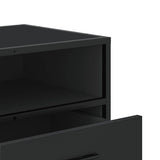 TV Cabinet Black 100x34.5x40 cm Engineered Wood and Metal 848814