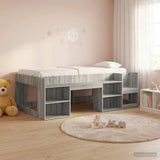 Kids'Bed Frame with Storage Grey Sonoma 90 x 200 cm 3422608