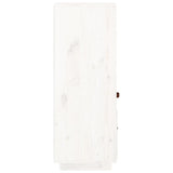 Highboard White 34x40x108,5 cm Solid Wood Pine 820153