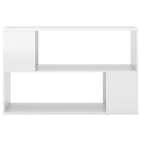Book Cabinet High Gloss White 100x24x63 cm Engineered Wood 809176