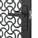 Glass Door Fretwork Black 76 x 3.5 x 201.5 cm Aluminium 42012449