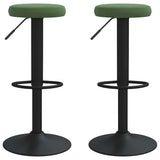 Bar Stools 2 pcs Dark Green Velvet 333146