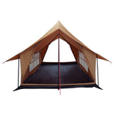 Cabin Tent Brown 340 x 246 x 210 cm Polycotton 42017507