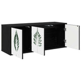 Wall-mounted TV Cabinet HANAU 102 x 33 x 40 cm Black Oak 8007182