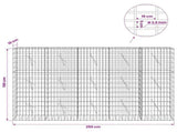Gabion with 3.5 mm Wire and 5x10 cm Mesh 250x10x150 cm 3462551