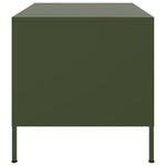 ZNTS Coffee Table Olive Green 68x50x50.5 cm Steel 843034