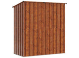 Garden Sheds Brown 140.5 x 74 x 200 cm Metal 42011298