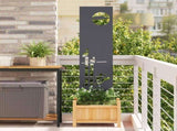 Garden Privacy Screen Anthracite 32 x 140 cm Cold-rolled steel 876247