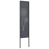 Garden Privacy Screen Anthracite 32 x 140 cm Cold-rolled steel 876233