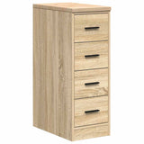 Garage Storage Cabinet Sonoma Oak 30x51x85 cm Solid Wood Pine 860582