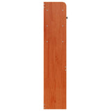 Headboard with Storage Wax Brown 135 cm Solid Wood Pine 855516