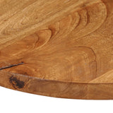 Table Top 60x2,5 cm Round Solid Wood Mango 370074