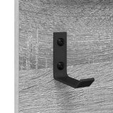 Wall-Mounted Coat Rack with Shelf Grey Sonoma 70 x 10 x 90 cm 874528