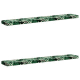 2-Piece Bench Cushions VUGHT 2 pcs 100% Polyester Leaf Pattern 950983