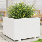 Garden Planter White 70x70x49.5 cm Solid Wood Pine 847364