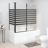 Stripe Bath Enclosure 120x68x130 cm Tempered Glass 151863